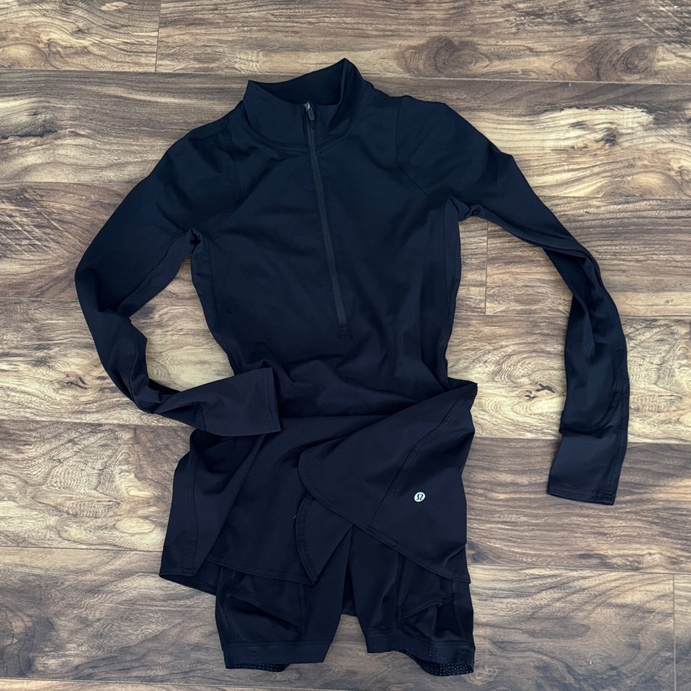 Elegant Black Lululemon Golf Tennis Dress. Size 02